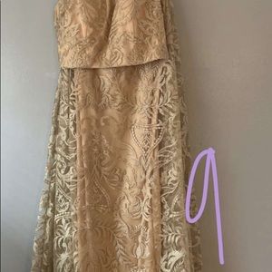 Prom Dress never worn. Lace overlay two piece